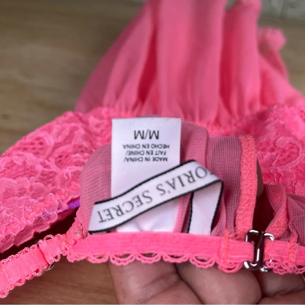 Victoria’s Secret baby doll color neon‎ size medium used - Picture 9 of 9